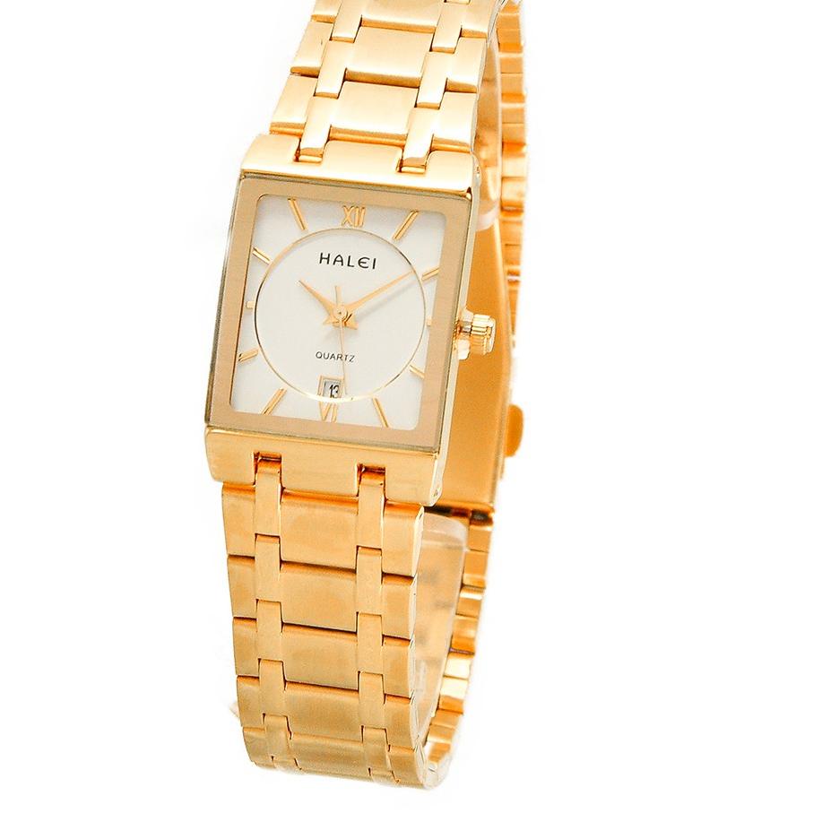 Haleiwatch Original Jam Tangan Mewah Wanita Gold Anti Air  Halei 564 - Garansi Resmi 1 Tahun