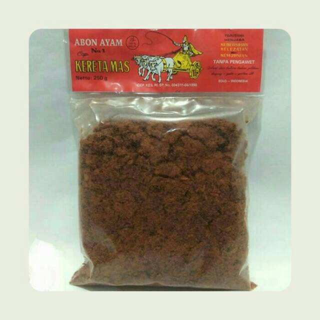 

Abon AYAM cap KERETA MAS (250 gr)