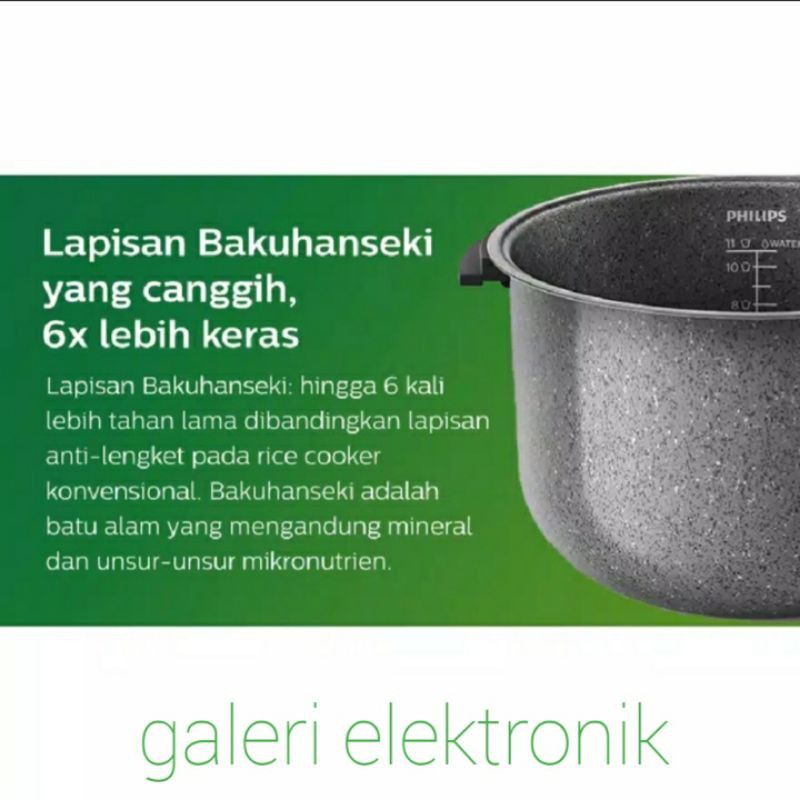 Rice cooker,penanak nasi philip 2 liter HD 3138,anti gores,anti lengket
