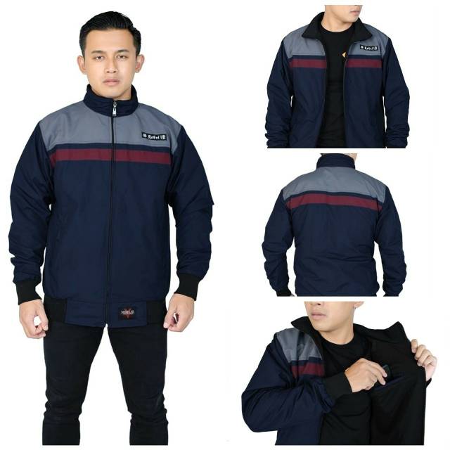 JAKET BOMMBER PRIA ORIGINAL REBEL ID / JAKET BOMBER 100% ANTI AIR WATERPROOF / JAKET MOTOR ANTI AIR &amp; ANTI ANGIN TEBAL DAN NYAMAN