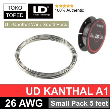 Authentic UD Kantal A1 wire 26 AWG | Small Pack 5 feet khantal coil