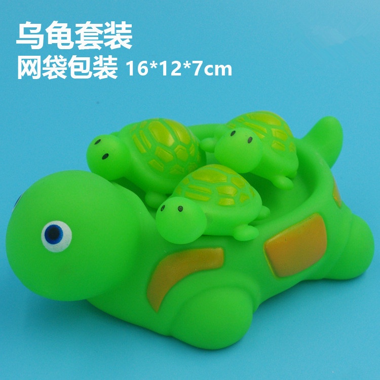 Mainan Mandi Bentuk Binatang Turtle untuk Bayi main main air isi 4 pcs