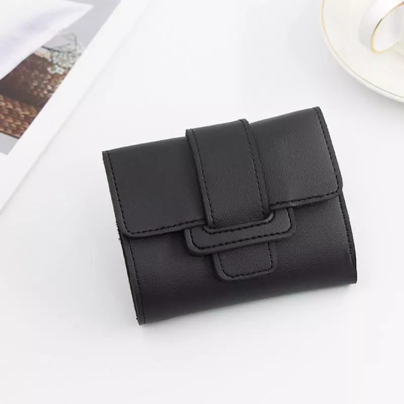 Forever Youth Dompet Wanita Dompet Lipat Import Murah-#4 hitam