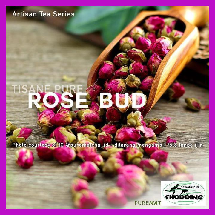 

E6Tdr6G- Artisan Tea Cafe - Pure Rose Bud Bunga Mawar Kering Dried Rosebud 50Gr Uoy86Ky-