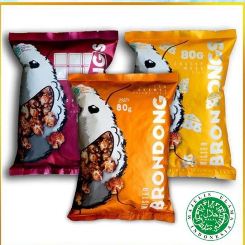 

Mister Brondong Popcorn, Mr Brondong Snack 80gr