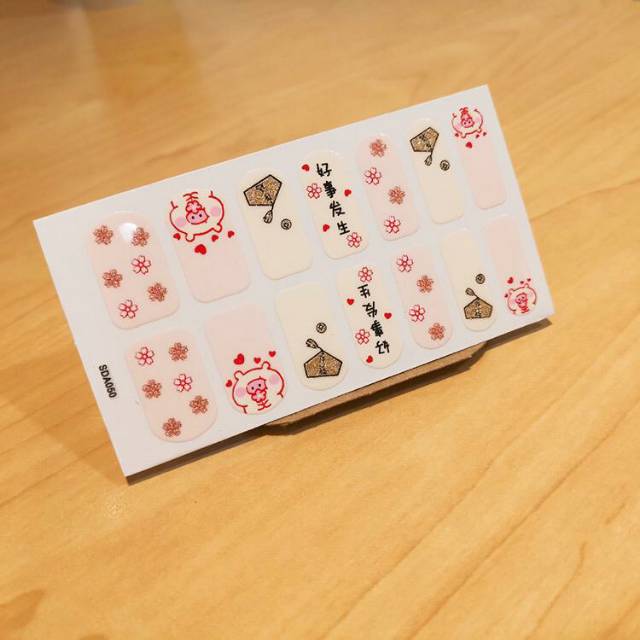 Nail sticker CNY design /nail sticker imlek design / stiker kuku / nail stiker
