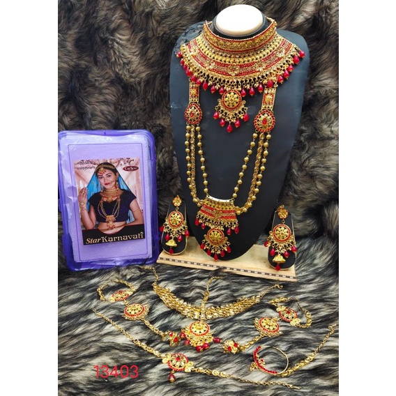 bridal set / acc india set / jodha set Set Wedding / Kalung india Jodha/kalung Pengantin ala India