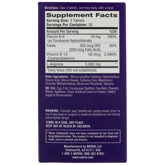 DISKON -  Natrol L Arginine 3000 mg 90 Tablets