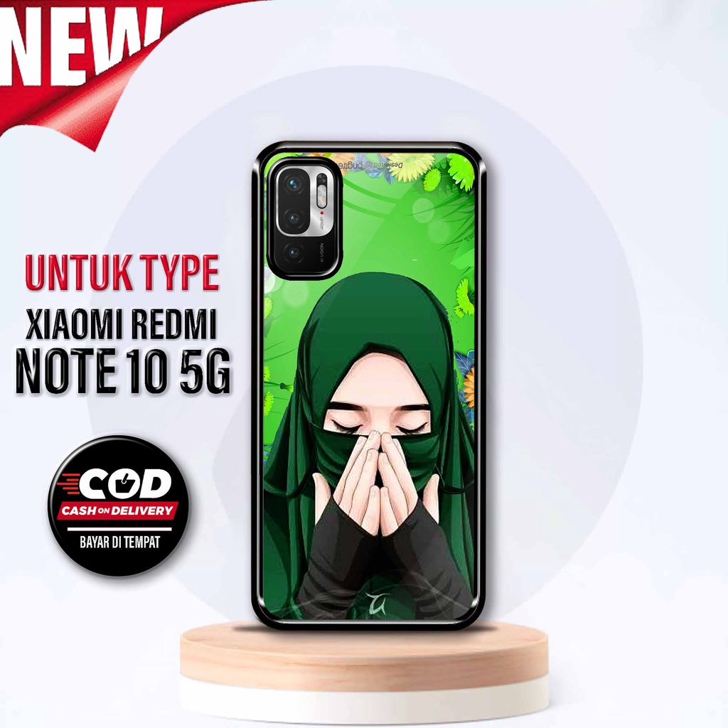 Case Redmi Note 10 5G - Hardcase Xiaomi Redmi Note 10 5G - Silikon Motif [ Hijabers 3 ] - Cassing Mu