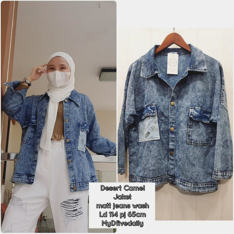 desert camel jaket jeans
