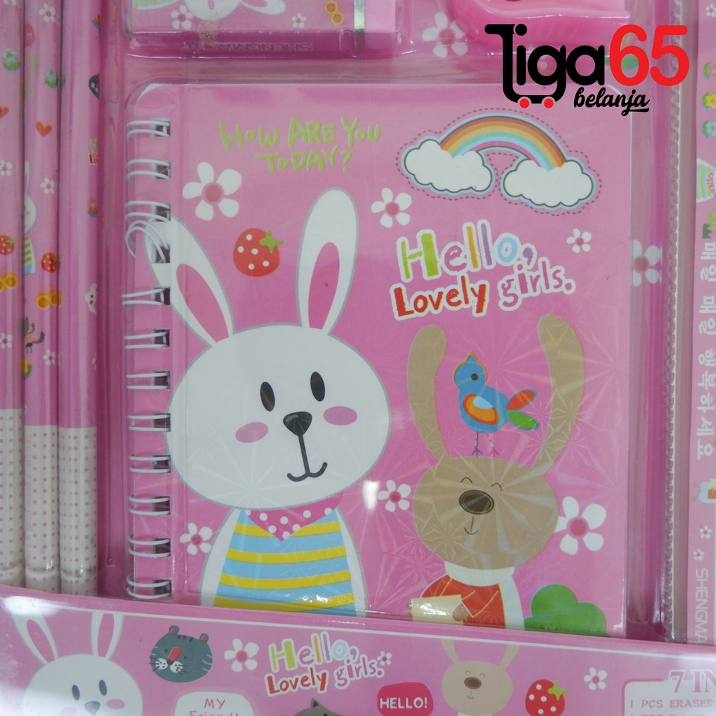 365 STATIONERY SET #40123 Buku &amp; Alat Tulis Anak / Karakter Fancy Gambar Lucu