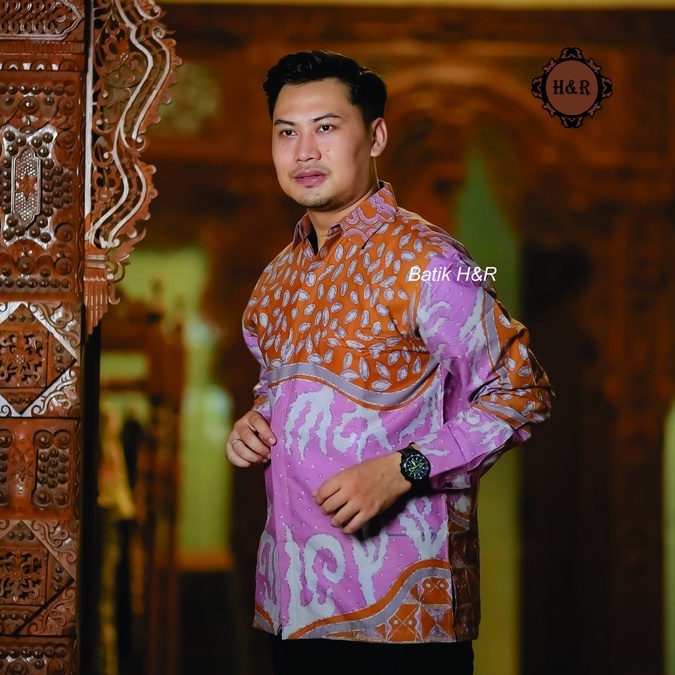 Baju Batik Pria Lengan Panjang Kemeja Batik Pria Batik Premium Kemeja Cowok Batik modern Baju Pria