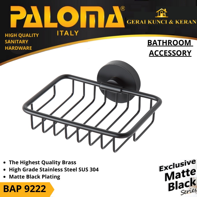 PALOMA BAP 9222 Rak Tempat Sabun Batang Holder Dinding Kamar Mandi