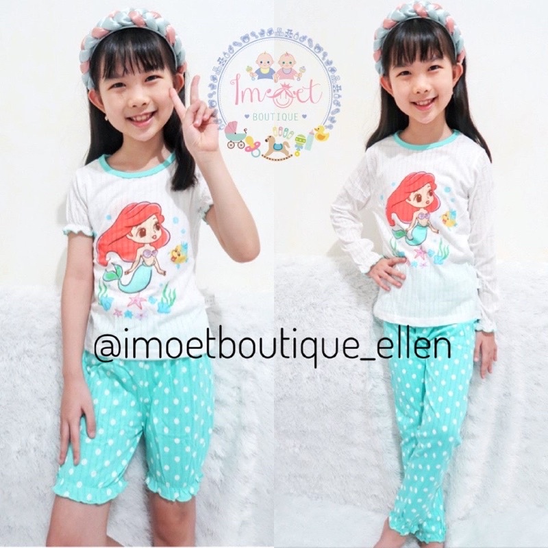 imoet.boutique - Piyama / baju rumah anak cewek princess ariel mermaid | baju tidur import (PI0217)