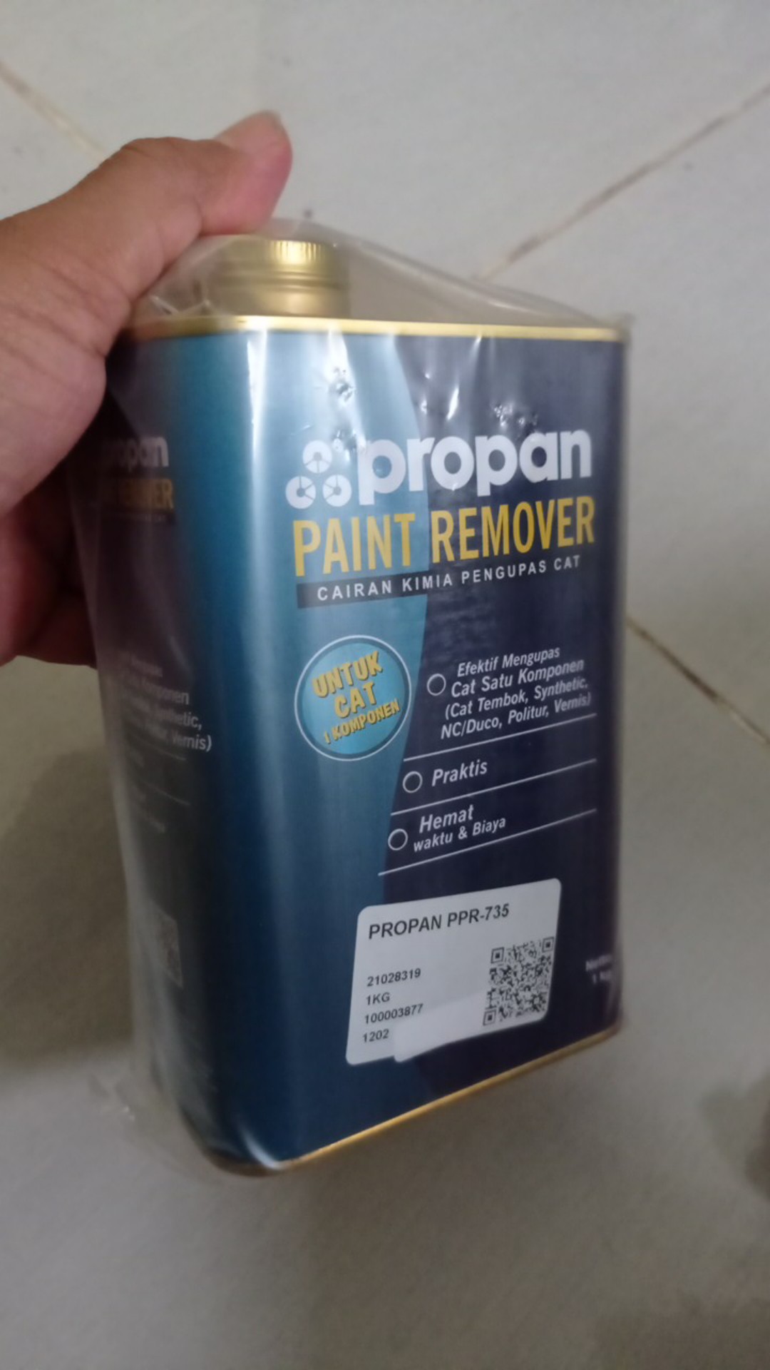 Propan Paint Remover Ppr-735 1kg Perontok Cat Tembok Dan Cat Minyak