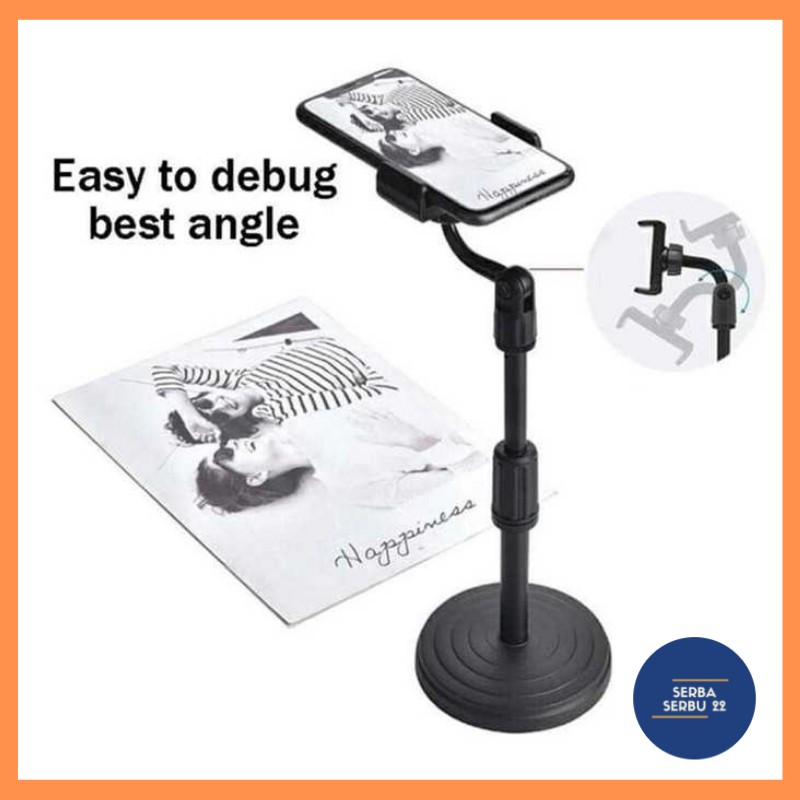 Holder Meja Hp L7 / stand hp  Adjustable Universal / Stand Foldable Holder Multifungsi LIVE