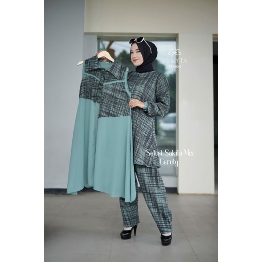 set celana long ceruty premium