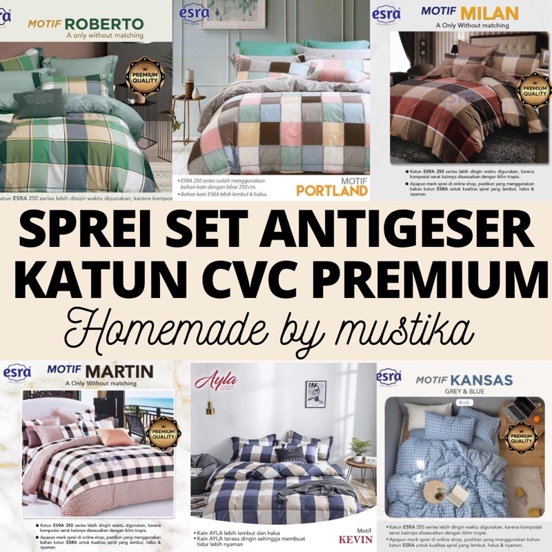 MUSTIKA - SPREI ANTI GESER | SPREI KATUN | SPREI HOMEMADE | SPREI | SEPREI | SEPRAI | SEPREI HOMEMADE | SPREI 180x200 | SPREI 160x200 | SPREI 120x200