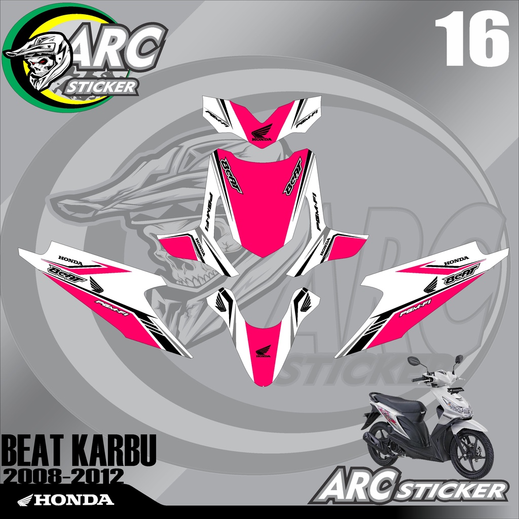 decal stiker fullbody motor honda beat karbu 2008 2009 2010 2011 2012 variasi sticker ts 20 racing m