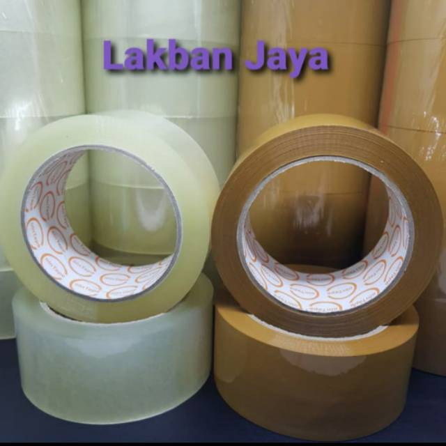

Promo Lakban Bening dan Cokekat Uk 45mm x 100yard (90mt) khusus Gojek dan Grab