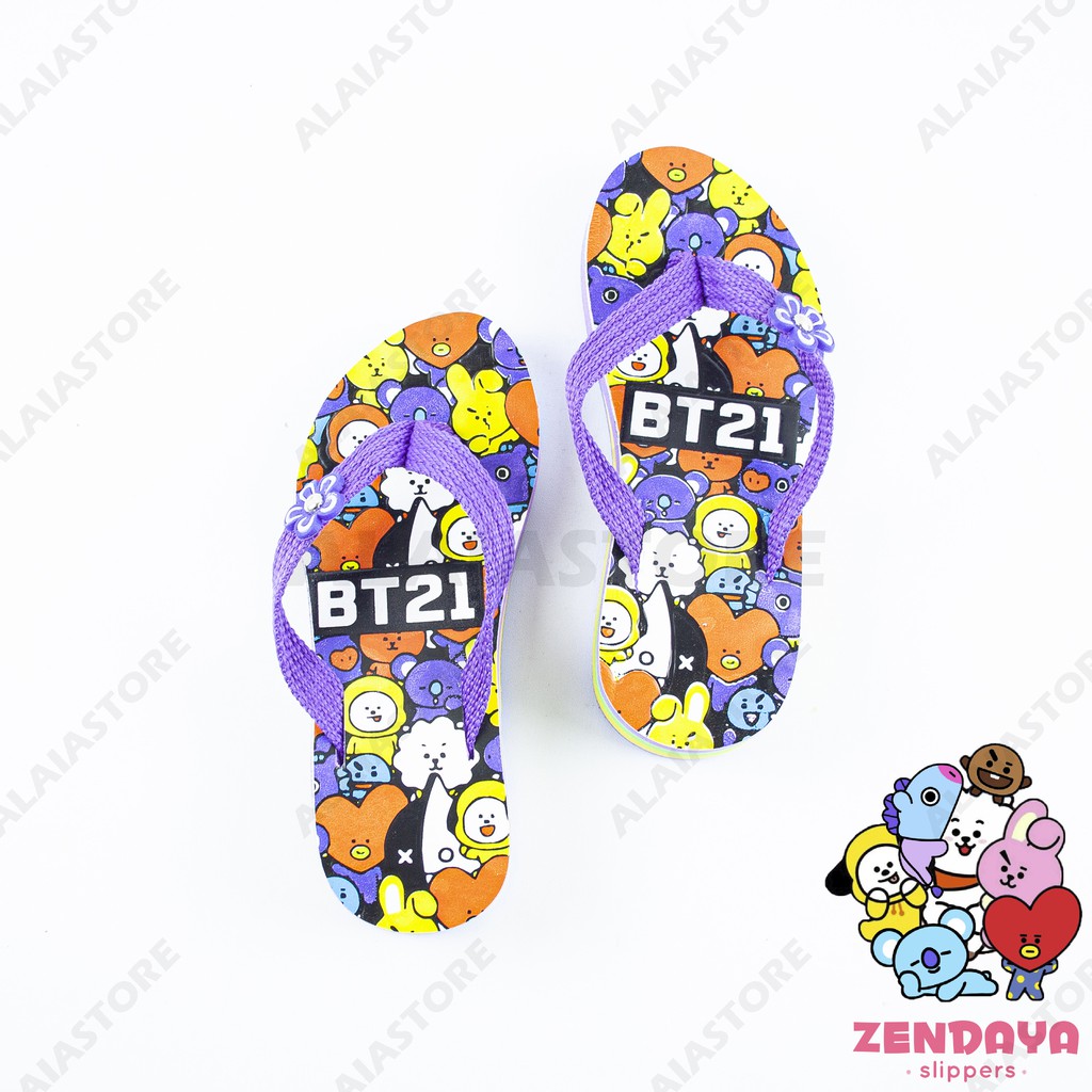 Sandal jepit anak BT21 Hak Zendaya 26 - 35 / sendal jepit anak perempuan