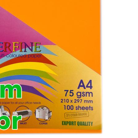 ← Kertas HVS A4 Paperfine Isi 100 lbr Warna Cyber Orange ✯