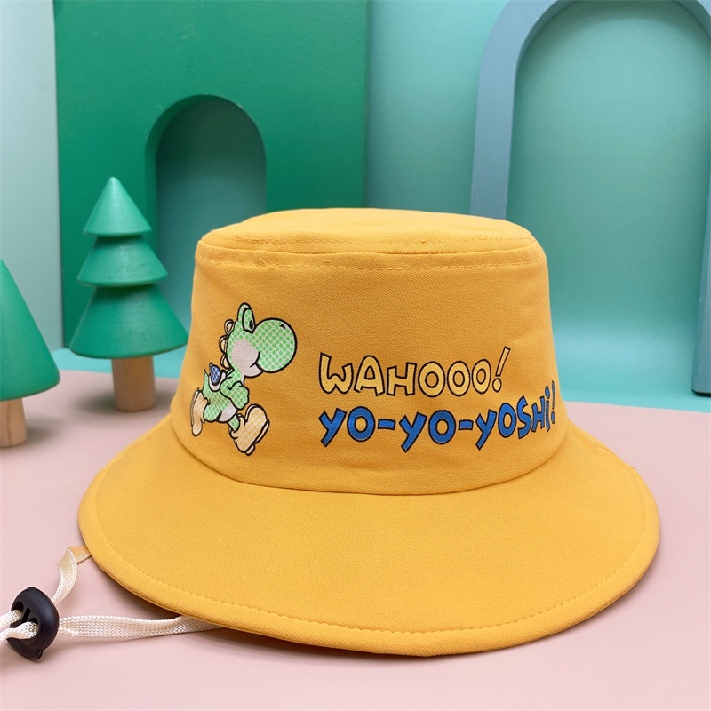 Topi Nelayan Tabir Surya Model Atas Kosong Motif Kartun Untuk Anak Laki-Laki Dan Perempuan