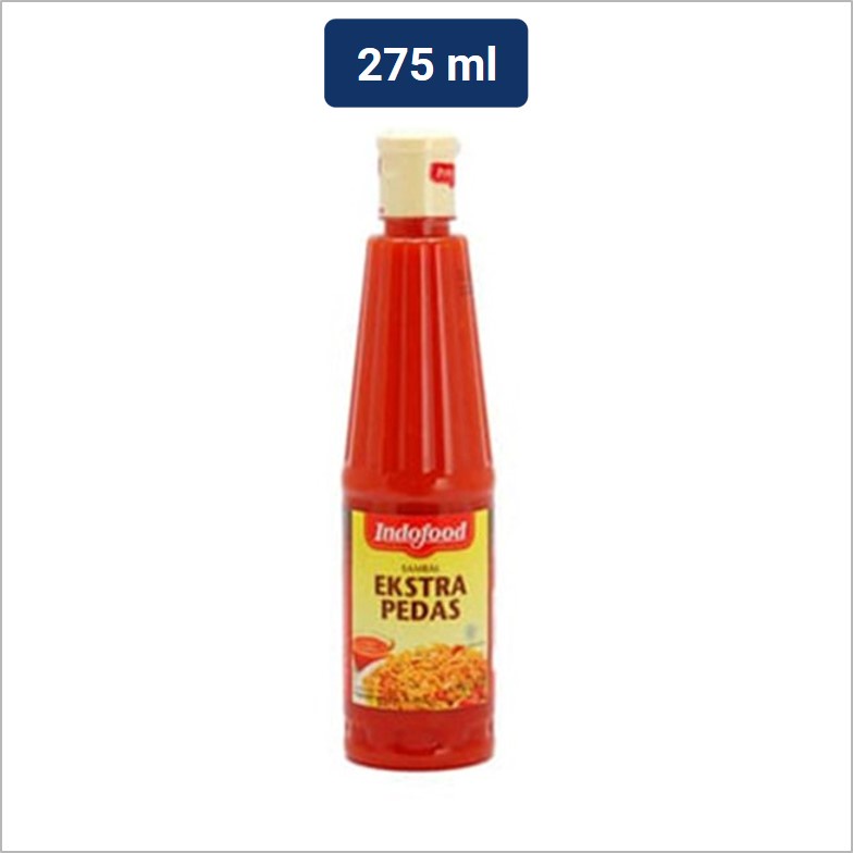 

INDOFOOD SAMBAL EKSTRA PEDAS | SAUS BOTOL EKSTRA PEDAS 275 ML