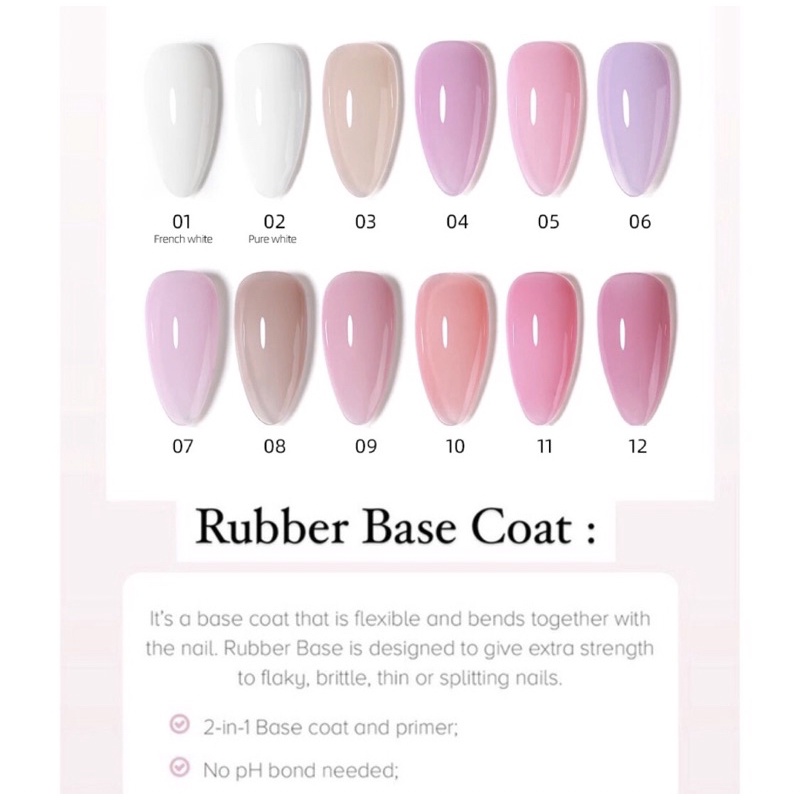 RUBBER BASECOAT ELEANOR 15ml