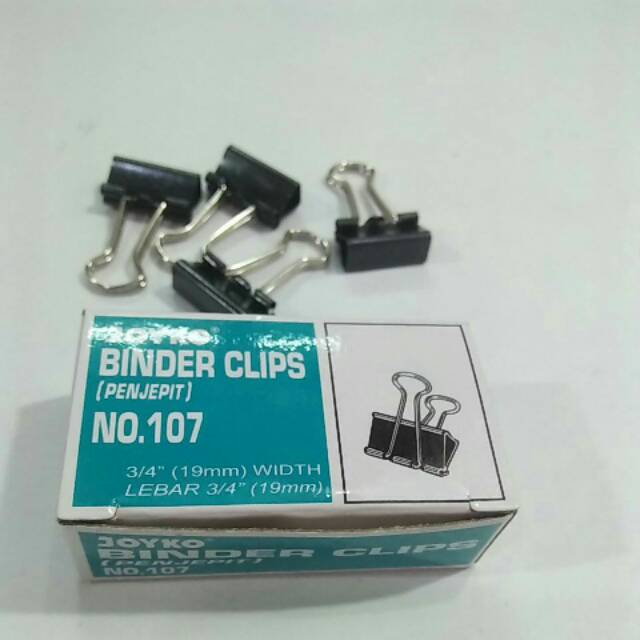 

Binder clip no 107.