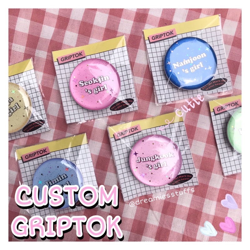 (Dream) Custom Griptok Resin, Resin Glitter, Resin Sparkle (custom popsocket resin glitter resin) (c