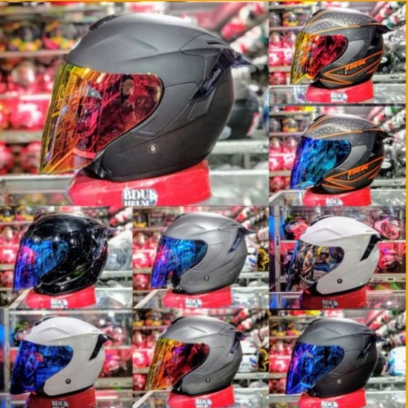 helm ink dynamic solid paket ganteng full