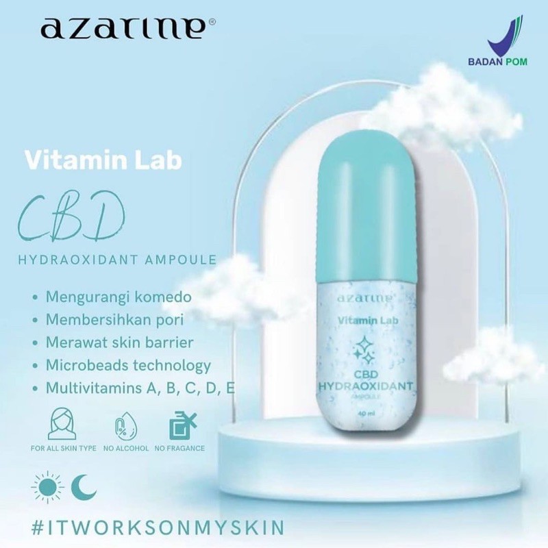 AZARINE CBD Hydraoxidant Ampoule Indonesia / Vitamin Lab Series / Bubble On Me Skinfit Essence Toner