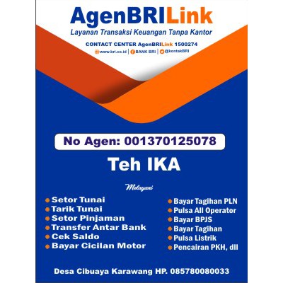 

Stiker BRI Link Tinggal Tempel Untuk Plang atau Neon Box