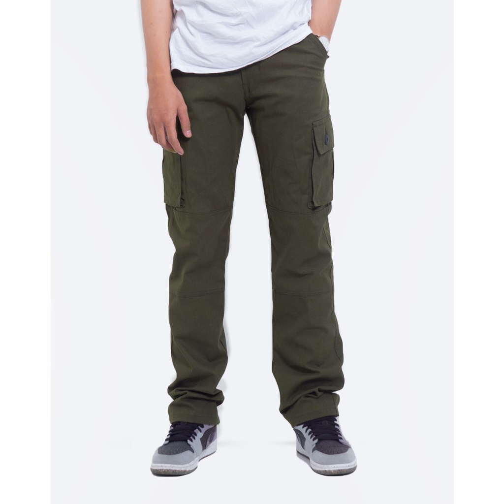 YORK LONG CARGO PANTS - GREEN ARMY