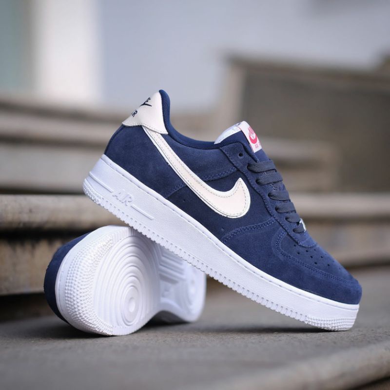 Nike air force 1 low suede midnight navy