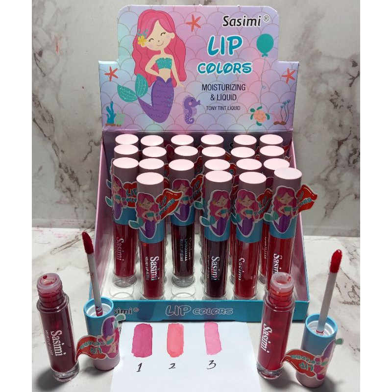 LIP GLOSS SASIMI MERMAID 1BOX ISI 24PCS NO.S-1977