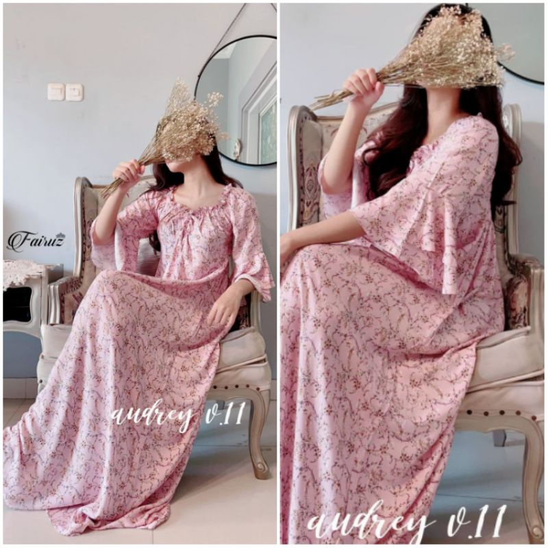 Daster arab FAIRUZ AUDREY Homedress Rayon Homewear Original Label-1