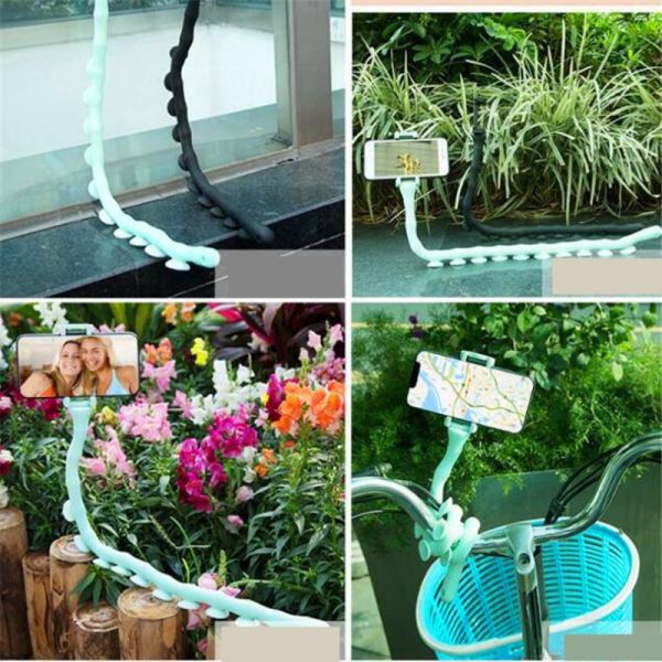 Promo Termurah Cute Worm Lazy Holder/Lazy Neck 360° HOLDER Hp TENTAKEL Tripod Tongsis