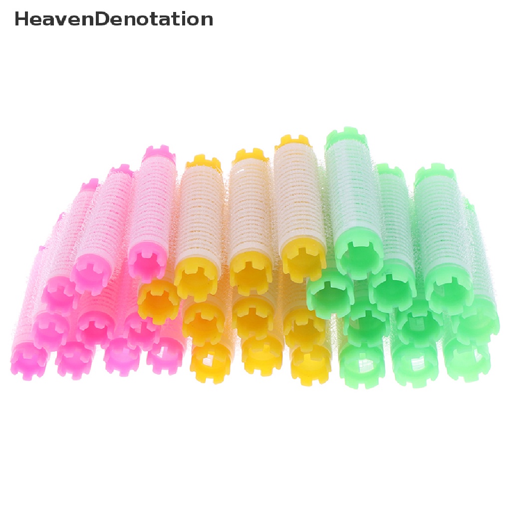 [HeavenDenotation] 10pcs fluffy Hair Root Rollers Pack Perm Rods Set Air Fringe Bang Hair Curler