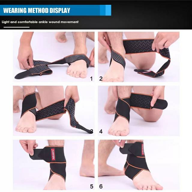 Aolikes 1527 Ankle Support Sport Anti-Slip Brace Protector Adjustable