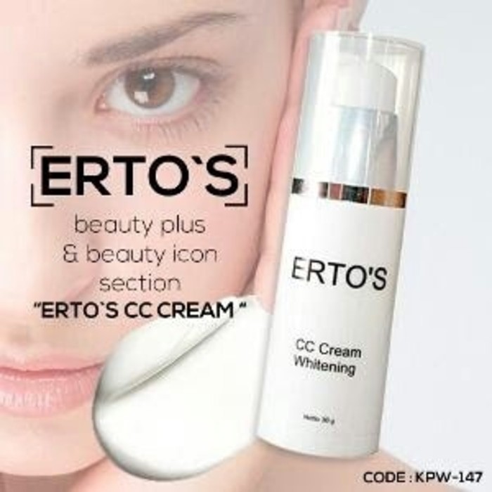 ERTOS CC Cream Whitening Original pemutih alami 100%ampuh