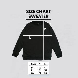 SANVANINA Sweater Crewneck Basic Unisex | Sweater Sweatshirt Polos C-01