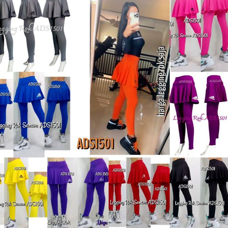 [KODE PRODUK HQNBW9137] Legging Rok Senam Aerobik ADS1501 Aerobic Gym Zumba Gowes Sepedaan Bike Danc