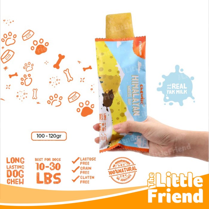 Snack Cemilan Kunyah Anjing HIMALAYAN CHEESE BAR PUFFS CHEWISE