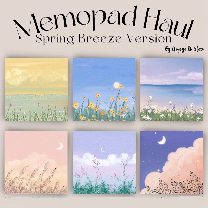 

[NEW]❤️ MEMOPAD Haul _ Spring Breeze Set / Memo Notes / Aesthetic MemoPad