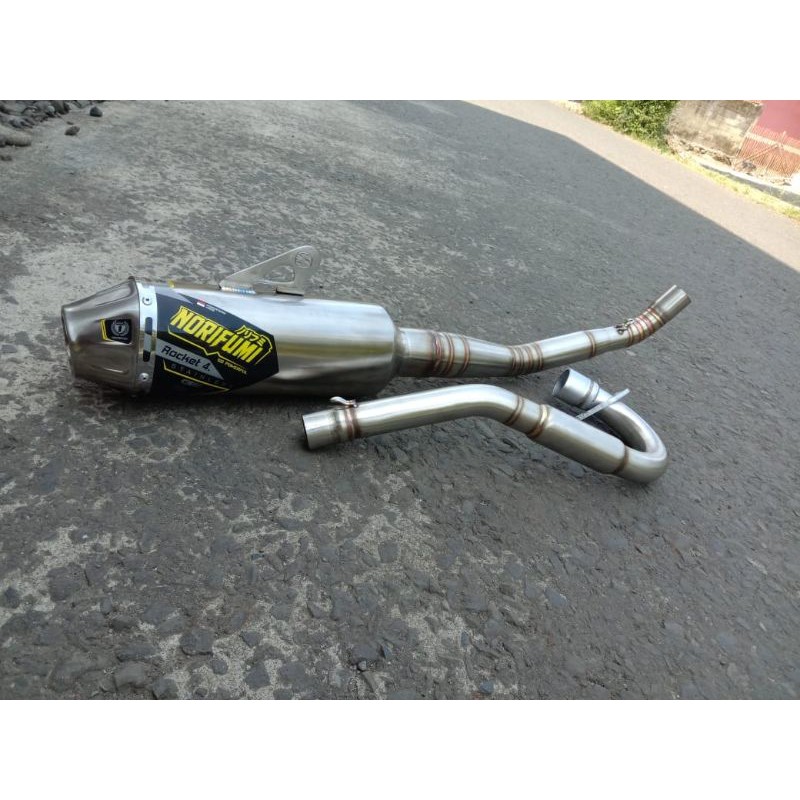 Knalpot klx mesin tiger up modifikasi 200cc 250cc