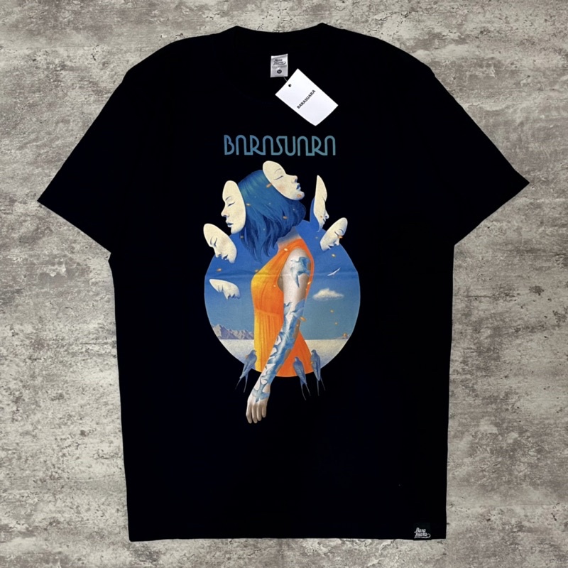 noov music merch Barasuara - Tentukan Arah Tshirt - Black Kaos Pria
