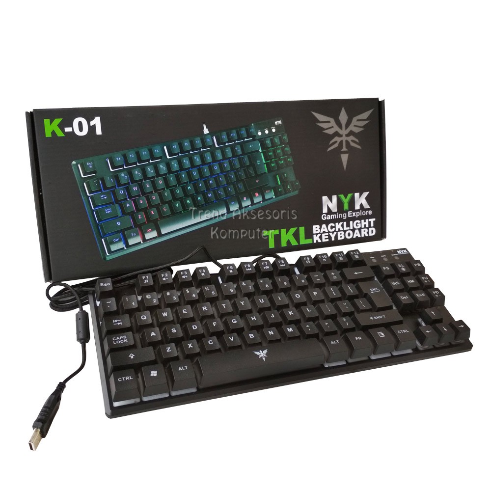 Trend-NYK Keyboard Gaming K-01 Full Backlight - Hitam