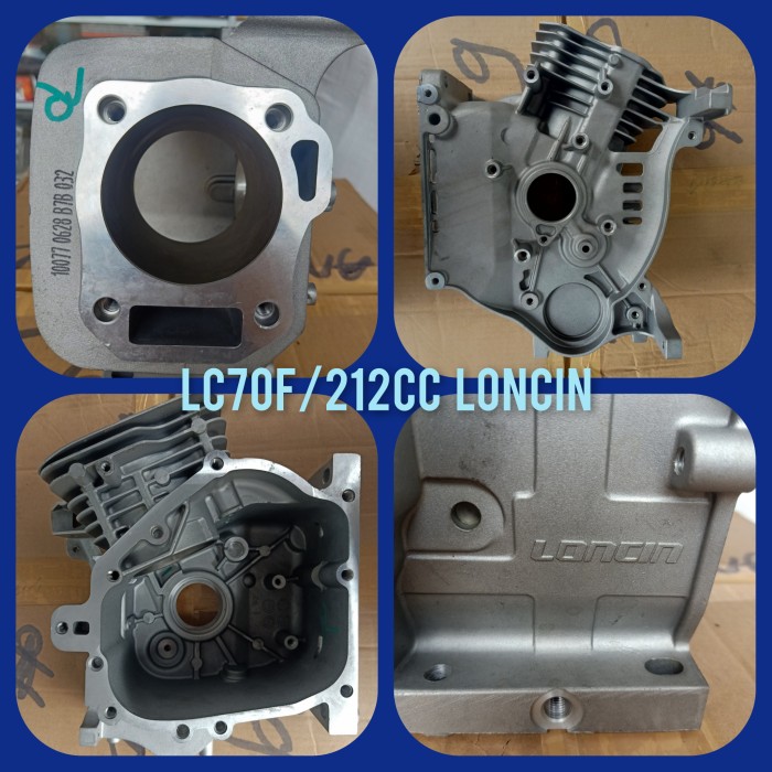 cyl Block/body mesin gasoline engine LC70F/212CC loncin
